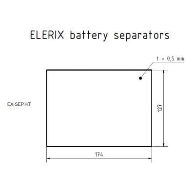 ELERIX Separation Plate For K-Size Cells Tall 174×127